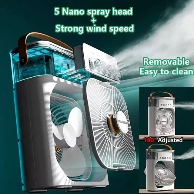 Mini USB Fan With Mist Water Spray Mini Cooler for Office Kitchen and Home