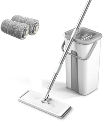 Floor Mop with Bucket Flexible Kitchen Tap Flat Squeeze