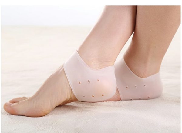 Pair Of Half Heel Pain Anti Crack Silicone Set – Anti Crack For Pain Relief Unisex With Box